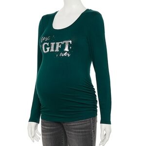 Christmas Maternity Shirt Medium